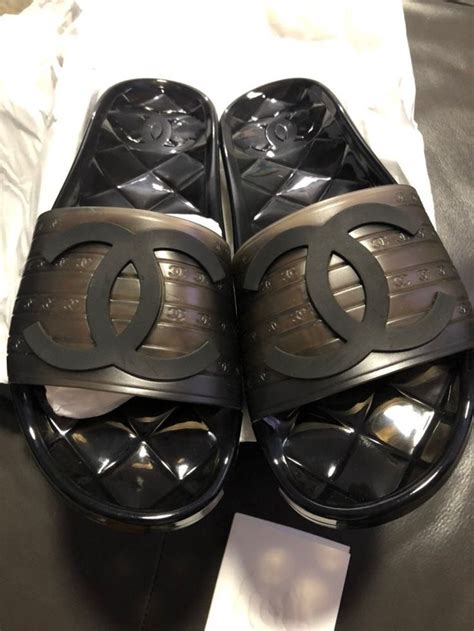 black chanel jelly slides|Best 25+ Deals for Chanel Jelly Sandals .